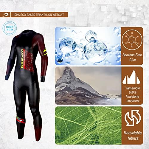 【タイムセール】 SUMARPOトライアスロンウェットスーツ4/2 mm、山本SCSスムーススキンネオプレンスキンスーツオープンウォータースイミング用、エコベース、フィーナ&アイア 【DGJ9265886807】(33377円)