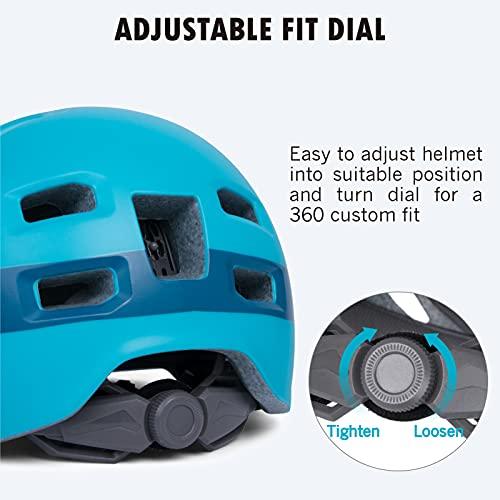 PATHLANE青少年用スケートボードバイクヘルメット、CPSCおよびASTM安全認定自転車スケートボーディングスクータースケーティングヘルメット、ダイヤル調整式 PATHLANE青少年用スケートボードバイクヘルメット CPSCおよびASTM安全認定自転車スケートボーディングスクータースケーティングヘルメット ダイヤル調整式