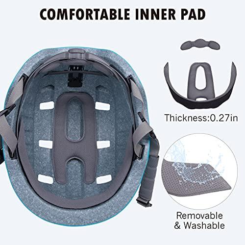 PATHLANE青少年用スケートボードバイクヘルメット、CPSCおよびASTM安全認定自転車スケートボーディングスクータースケーティングヘルメット、ダイヤル調整式 PATHLANE青少年用スケートボードバイクヘルメット CPSCおよびASTM安全認定自転車スケートボーディングスクータースケーティングヘルメット ダイヤル調整式