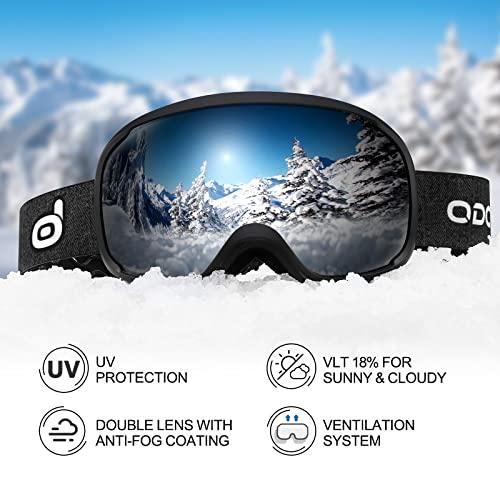 オドランドのスノーヘルメット、スノースポーツ用のスキーゴーグル付きスキーヘルメット、男性女性および若者用の耐衝撃性、防風性、安全スノーボードヘルメ オドランドのスノーヘルメット スノースポーツ用のスキーゴーグル付きスキーヘルメット 男性女性および若者用の耐衝撃性 防風性