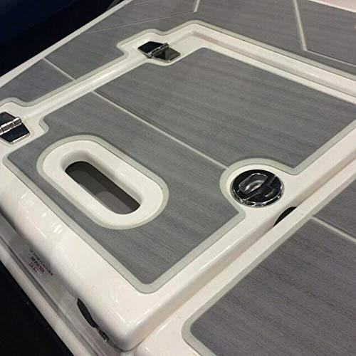 LYNICESHOP EVAフォームチーク床デッキシート滑り止めボート用フローリングマット接着式ボートデッキフローリングマット(ライトグレー (NOストライプ) 、94 LYNICESHOP EVAフォームチーク床デッキシート滑り止めボート用フローリングマット接着式ボートデッキフローリングマット ライトグレー NOストライプ 5