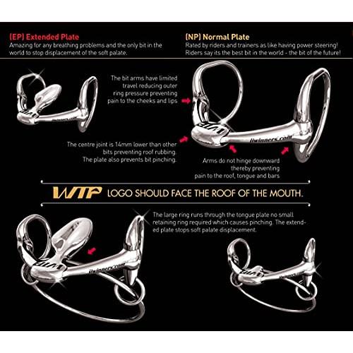 最安値❕ WTP普通板ゆったりリングユニバーサル馬用3リングビット-12.5 cm 【HOV6604636957】(23791円)