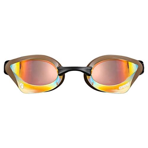 アリーナコブラコアスイムゴーグル男女用、イエロー/チョコ/銅、スワイプアンチフォグミラー (NEW) アリーナコブラコアスイムゴーグル男女用 イエロー/チョコ/銅 スワイプアンチフォグミラー NEW