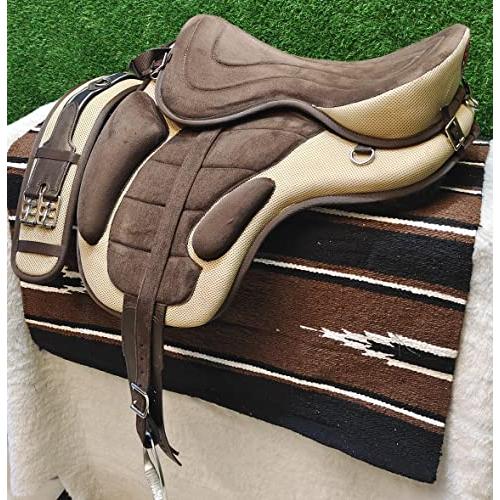 【最終値下げ】 Manaal Enterprises All Purpose Synthetic Treeless FREEMAX English Horse Saddles Tack Get Matching Girth&Leather Straps and Aluminium Stirrups Siz 【HOV7861030284】(28317円)