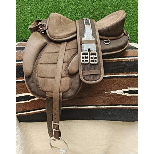 USED Manaal Enterprises All Purpose Synthetic Treeless FREEMAX English Horse Saddles Tack Get Matching Girth&Leather Straps and Aluminium Stirrups Siz 【GM5765086713】(20767円)