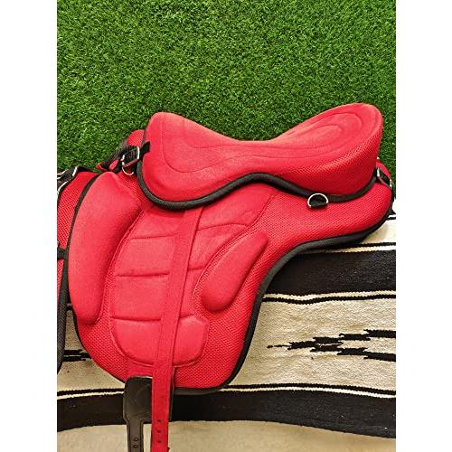 【新品】 Manaal Enterprises All Purpose Synthetic Treeless FREEMAX English Horse Saddles Tack Get Matching Girth&Leather Straps and Aluminium Stirrups Siz 【FK7391310543】(26625円)