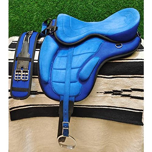 公式 グッズ Manaal Enterprises All Purpose Synthetic Treeless FREEMAX English Horse Saddles Tack Get Matching Girth&Leather Straps and Aluminium Stirrups Siz 【D7538992408】(27157円)