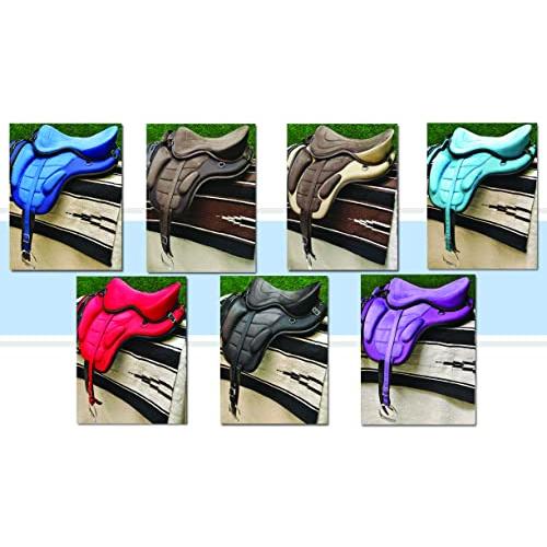 限定品 Manaal Enterprises All Purpose Synthetic Treeless FREEMAX English Horse Saddles Tack Get Matching Girth&Leather Straps and Aluminium Stirrups Siz 【ZYX5765072283】(20767円)