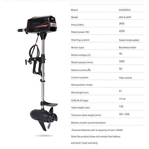 中古 Gdrasuya 10 Electric Outboard Motor Fishing Boat Engine Tiller Control Start Marine Trolley Driver with Water Cooling&CDI System Tiller for Super 【UOI2417122599】(87070円)
