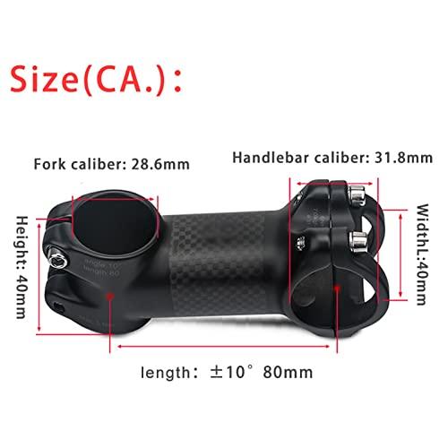 JieLuoTE自転車ステム、超軽量自転車ステム6/10/17/25/35度炭素合金バイクステム60/70/80/90/100 mmロードMTBハンドルバーステムバイク部(カラー:17度、サイ JieLuoTE自転車ステム 超軽量自転車ステム6/10/17/25/35度炭素合金バイクステム60/70/80/90/100 mmロードMTBハンドルバーステムバイク部 カラー 17度