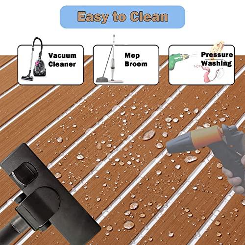 専用出品 WEIFUTCHボートフローリングEVAフォーム、自己接着式シーデッキ船デッキシート、ボート用フェイクチークマリンフローリング、ヨットカヤック用滑り止めボー 【2507740222】(14659円)