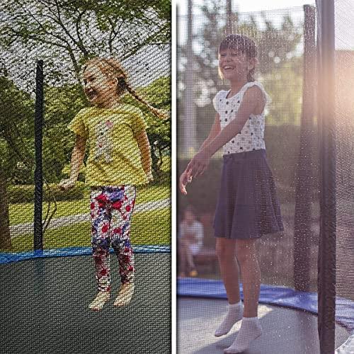 JIUYEKEWトランポリンネット交換用安全囲い6/8/10/12/13/14/16 FT用6極または8極または12極、通気性および耐候性トランポリンネット (ネットのみ) (10 FT/3 JIUYEKEWトランポリンネット交換用安全囲い6/8/10/12/13/14/16 FT用6極または8極または12極 通気性および耐候性トランポリンネット ネットのみ
