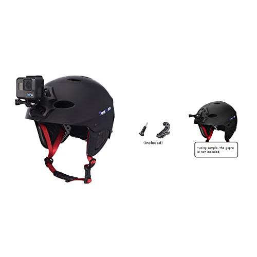 Tontron大人用水上スポーツヘルメットカメラマウントプレート付(マットXブラックフォレスト中) cm Tontron大人用水上スポーツヘルメットカメラマウントプレート付 マットXブラックフォレスト中 0インチ