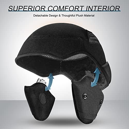 オドランドスキーヘルメット、スキーゴーグル付きスノーボードヘルメット、ダイヤルフィット、ゴーグル対応、大換気、安全認証付きスノーヘルメット、男性女 オドランドスキーヘルメット スキーゴーグル付きスノーボードヘルメット ダイヤルフィット ゴーグル対応 大換気 安全認証付きスノーヘルメット