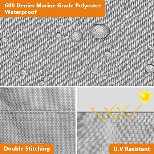 お値下げ iCOVER T-Top/ハードトップボートカバー、600 Dヘビーデューティマリン級TTopボートカバー24フィート-26フィートロングセンターコンソールボートTトップ付、 【Z1342996122】(48378円)