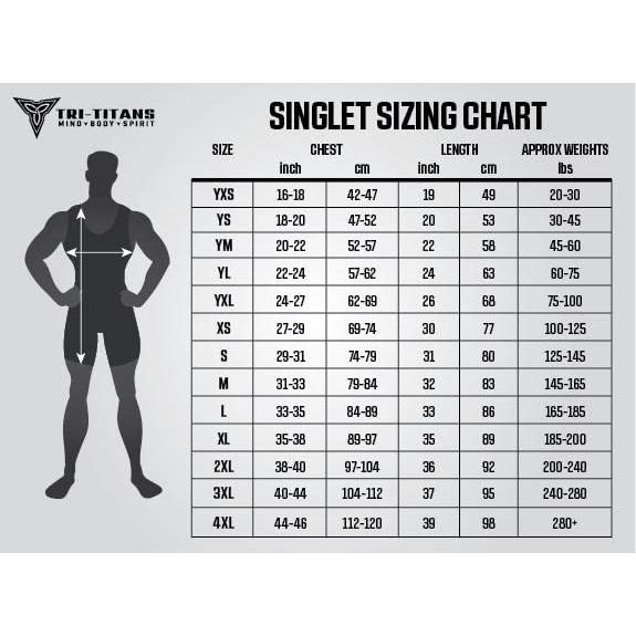 TRI-TITANSゴジラレスリングシングレット-ブルー-フリースタイル-フォークスタイル (大人小) TRI TITANSゴジラレスリングシングレット ブルー フリースタイル フォークスタイル 大人小