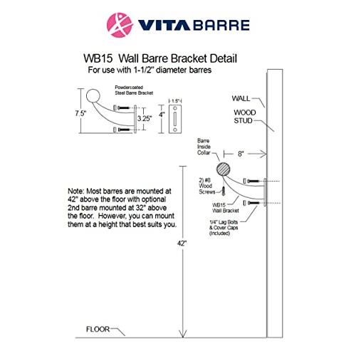 お値下げ クラシックWB 15-シングルバーウォールマウントバレエバレシステム (プロアルミニウム) (14 FT) 【TMF1528766002】(55070円)