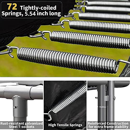 正規品 Yoluccea 10 12 14 16フィートスプリンクラー付きトランポリン、ライト、ウォーターボール、靴下、1500 LBS子供と大人用屋外トランポリン、14 FTトランポリ 【BCD1782417601】(64210円)