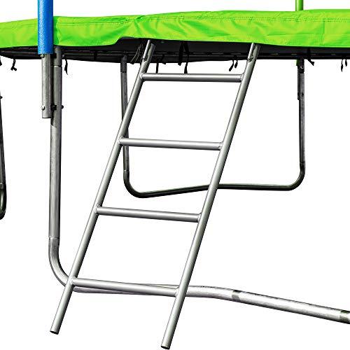 ほぼ未使用 バスケットボールフープ付きEMKK 16 FTトランポリン、安全囲いネットとはしご付き屋外トランポリン、子供から大人まで防水スプリングパッド付きプレミアムジ 【AAA2539243415】(91474円)