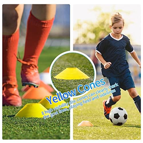 【超激レア】 2パックフラッグフットボールセット、28本のベルト、84本のフラッグと8本のコーン、14本の選手フラッグフットボールベルトとフラッグセット、子供や大人の選 【W1794346714】(10489円)