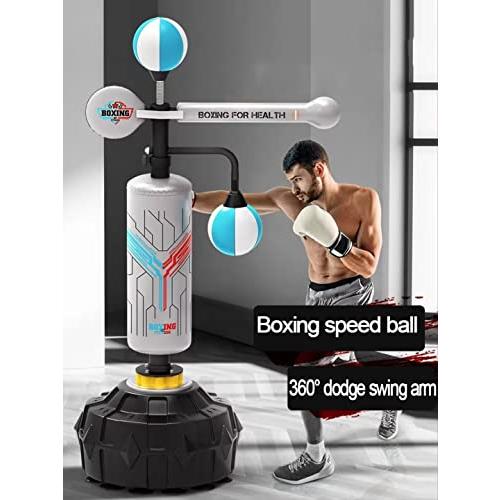 【新品 送料込み】 子供用・大人用スピードボクシングバッグ、スピードボール/スイングアーム/サンドバッグ付フリースタンディングボクシングバッグ、回転棒付ホームジムフィッ 【V1294103164】(46619円)