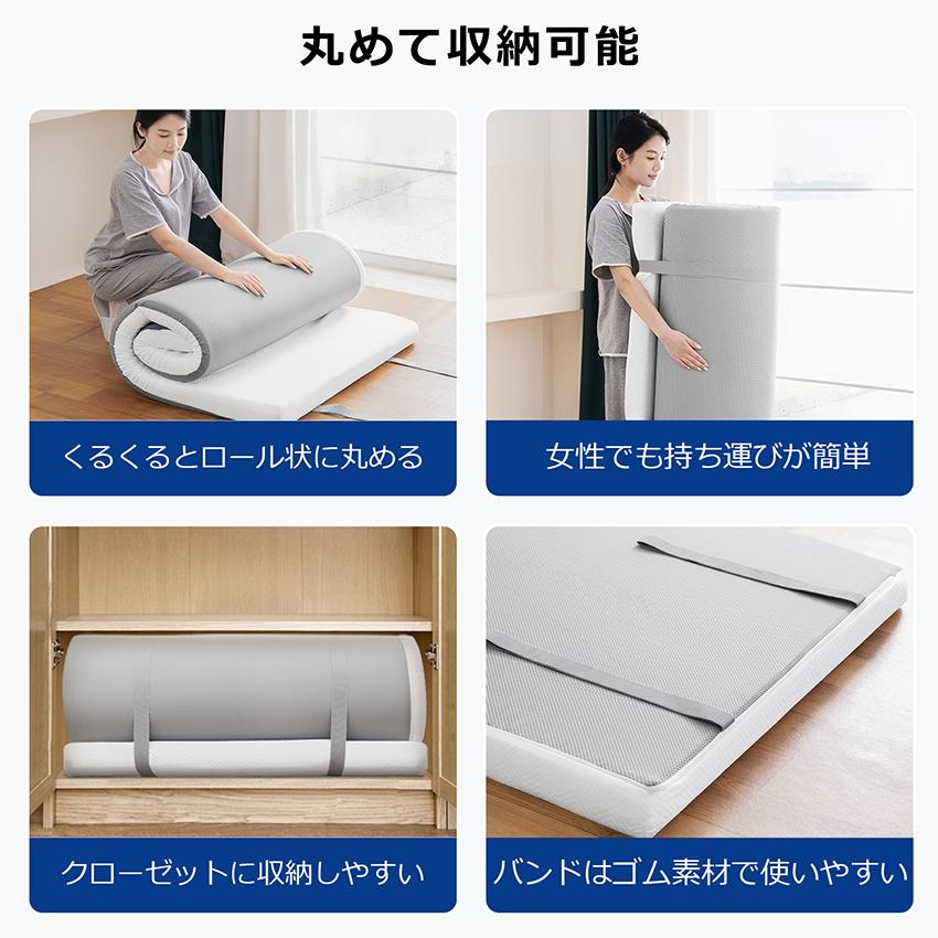 2層マットレス 低反発マットレス 折りたたみ 高反発マットレス セミダブル マットレストッパー 敷きマットレス 腰痛 マットレス 折り畳み マットレス 来客用 |  | 12