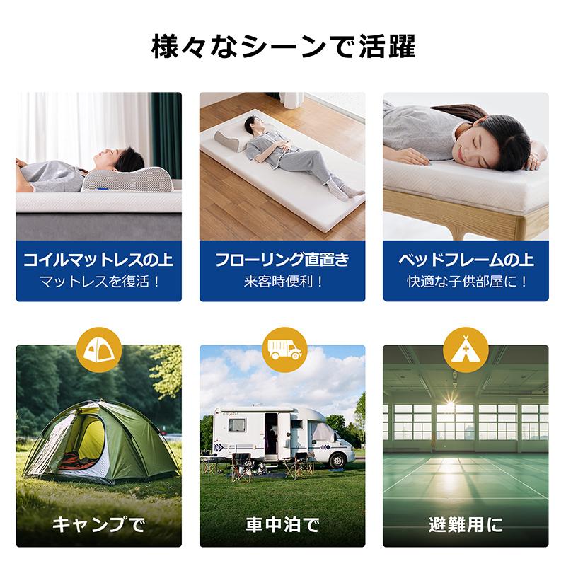 2層マットレス 低反発マットレス 折りたたみ 高反発マットレス セミダブル マットレストッパー 敷きマットレス 腰痛 マットレス 折り畳み マットレス 来客用 |  | 15