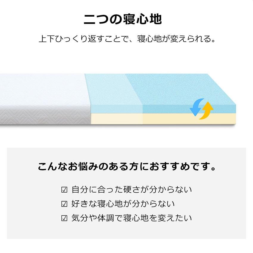 2層マットレス 低反発マットレス 折りたたみ 高反発マットレス セミダブル マットレストッパー 敷きマットレス 腰痛 マットレス 折り畳み マットレス 来客用 |  | 08