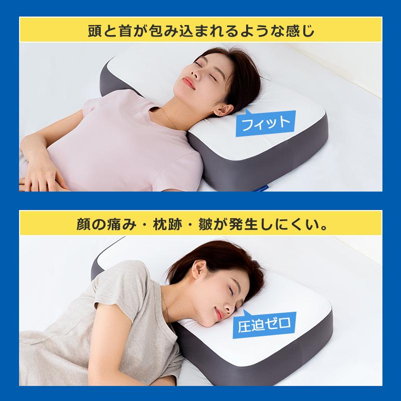 枕 低反発 柔らかめとかため 二層構造 横向き 快眠枕 通気性 蒸れない 