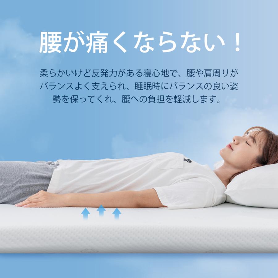 マットレス セミダブル 低反発 高反発 2層構造 120日のお試し期間