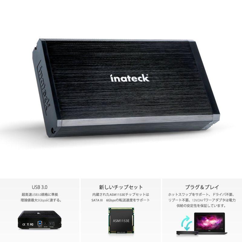 Inateck 2.5 3.5インチ USB3.0 HDD外付けケース SATA(SATA-I II III)にサポート UASP超高速デー