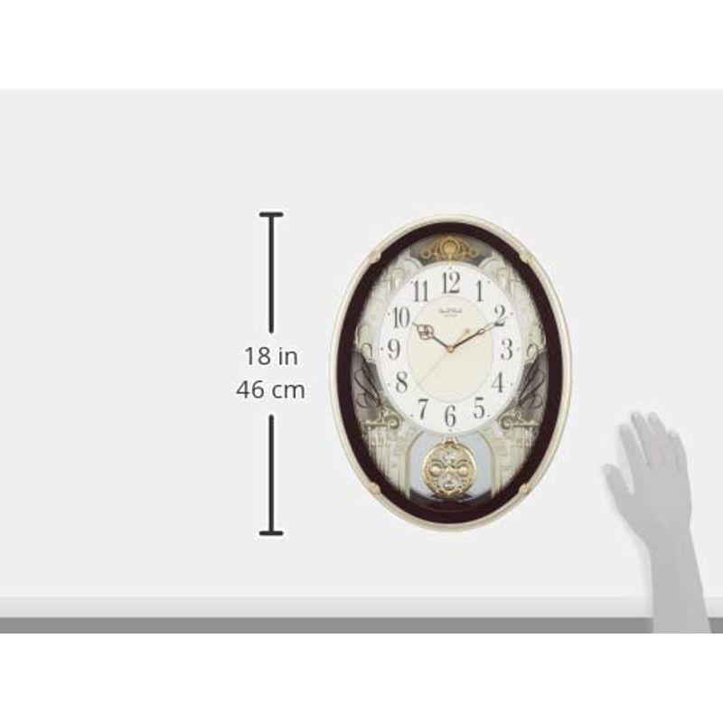 掛け時計 電波時計 からくり時計 メロディ付き スモールワールドプラウド ブラウン リズム(RHYTHM) 4MN523RH06 電波時計 からくり時計 メロディ付き スモールワールドプラウド ブラウン リズム RHYTHM 4MN523RH06