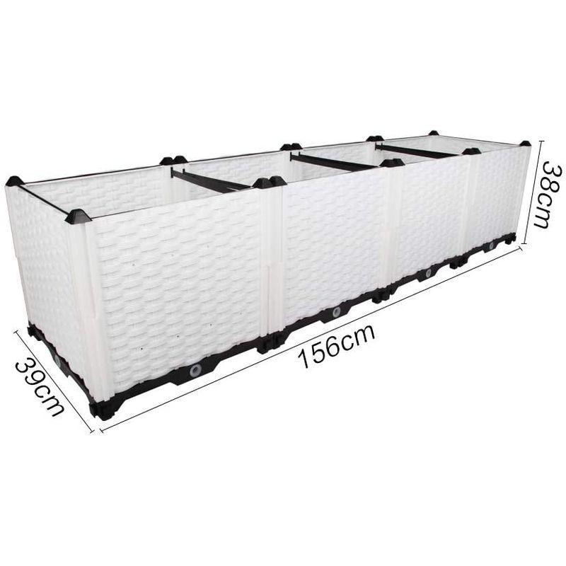 HRS プランター ガーデンボックス プランターボックス 組立式 プラスチック製 園芸 鉢植え入れ ベランダ・屋上・庭 〔花、植物、野菜〕栽 プランター ガーデンボックス プランターボックス 組立式 プラスチック製 園芸 鉢植え入れ ベランダ 屋上 庭 〔花 植物 野菜〕栽