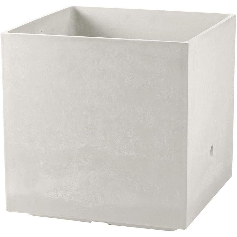 専用出品 リッチェル 大型プランター 陶器風 ホワイト 45×45×45cm ラヴィーレWS キューブ 45型 底面給水機能付き 709002 【2654038588】(15520円)