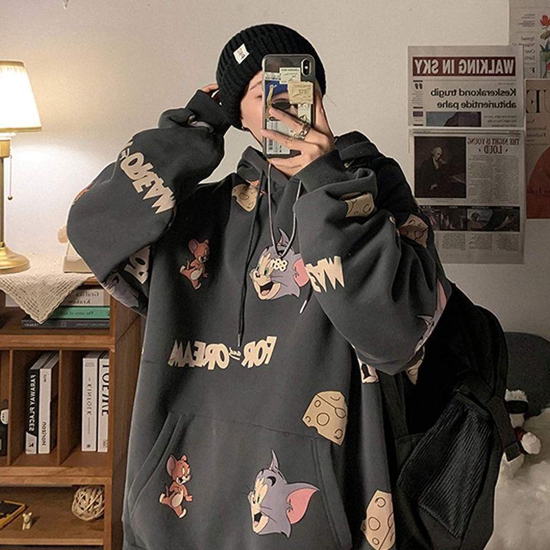 最安 かっこいいパーカーtomandjerryメンズレディース秋冬トップススウェットパーカートレーナー長袖ゆったりトムとジェリーカ 同サイズ6個セット アウトドア 釣り 旅行用品 アウトドア キャンプ 登山 Www Del Mar It