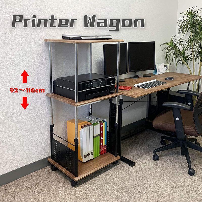 PJC-7204-WD 幅55x奥行45上下昇降 92?116cm プリンター台・プリンターワゴン・プロジェクター WD 幅55x奥行45上下昇降 116cm プリンター台 プリンターワゴン プロジェクター