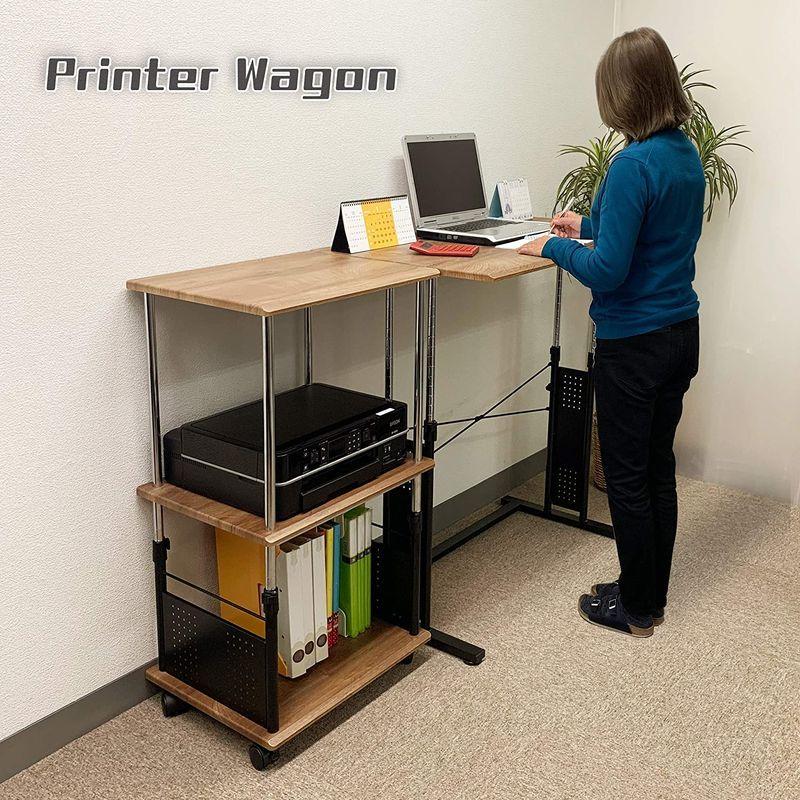 PJC-7204-WD 幅55x奥行45上下昇降 92?116cm プリンター台・プリンターワゴン・プロジェクター WD 幅55x奥行45上下昇降 116cm プリンター台 プリンターワゴン プロジェクター