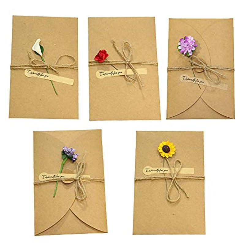 10枚セット 花束 メッセージカード 花 フラワー カードグリーティングカード 封筒 便箋 レターセット はがき 花 おしゃれ