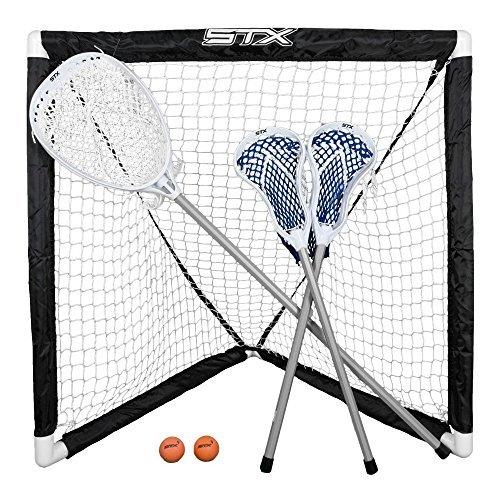 売れ筋 Stx Fiddlestx Three Player Game Set With Two Field Player Sticks One Goalie Stick Mini Goal And Balls White Grey 並行輸入品 注目の Regionmarket Store