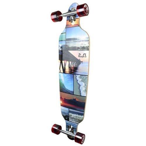 期間限定特別価格 Truck Aluminum Tape Grip 80A Premium Widow w/Black Longboard Skateboards Through Drop Complete Series Beach Yocaher ABEC7 Skate 70mm Bearing その他スケボー用品