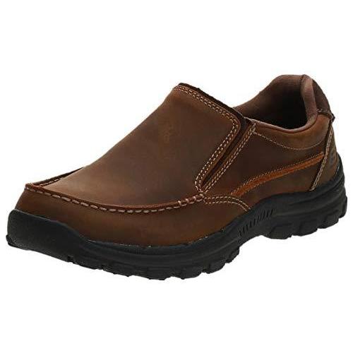 Skechers Mens Loafers, Brown, Size 11（並行輸入品） ウォーキングシューズ