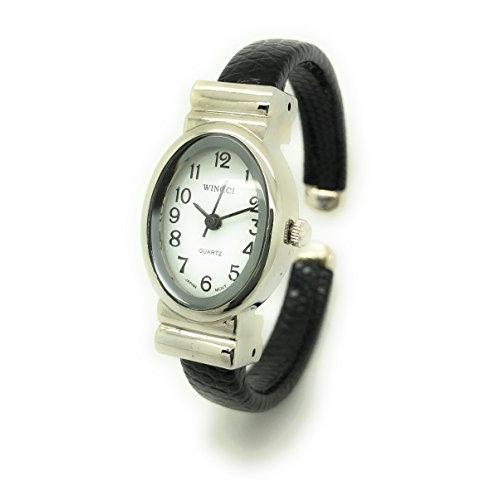 新到着 Ladies Small Case蛇皮レザーバングルカフファッションウォッチホワイトダイヤルWincci（並行輸入品） Oval 腕時計