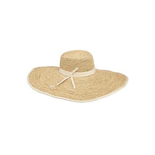 Florabella Floppy Wide Brim Hat Natural Natural One 並行輸入品 Adaimo Com