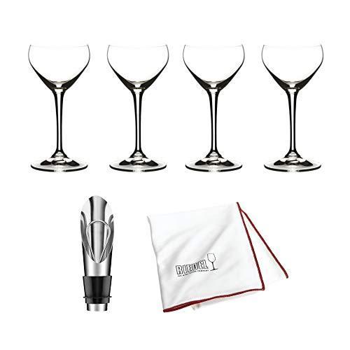 世界的に有名な カクテルグラス Nora Nick ドリンク専用グラスウェア 6417 05 Riedel 4オンス ストッパー付きワインポ クリア マグカップ コップ Populationmalawi Org