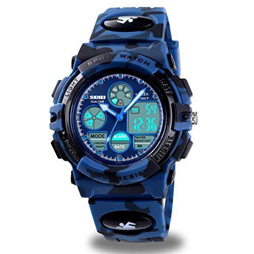 Watches for Boys Age 5-12, Kids Military Army Digital Sports Waterproof Watch for Kids Birthday Presents Camouflage Gifts Toys Age 5-16 Boys