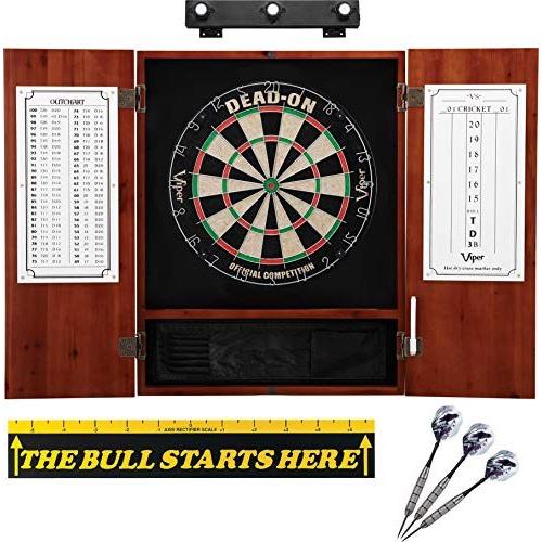 Viper Dead On Sisal Dartboard Metropolitan Cinnamon Cabinet Shadow Buster Dartboard Lights The Bull Starts Here Throw Line Marker 並行輸入 Pymr Go Th