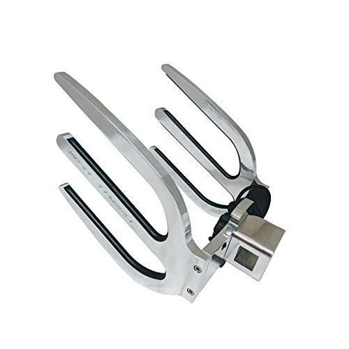 Krypt Towers Pontoon Wakeboard Rack, Square Tubing Rack Mount, Universal Clamp Fits Rails or Bimini Tubes 30mm - 34mm - Polished (Double Wak ボード