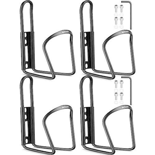 高い品質 4 Pieces Bike Water Bottle Holder Bicycle Bottle Cage Aluminum Alloy Bicycle Water Bottle Mount Brackets For Mtb Stroller Motorcycle Black 正規激安 Riccardotramma Com