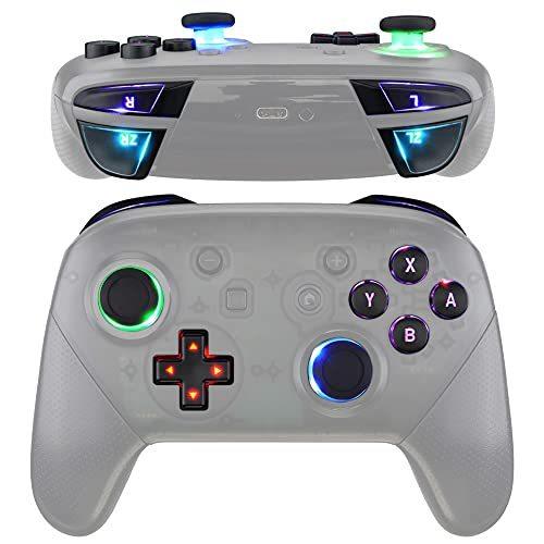 半額 R L Zl Zr Abxy D Pad Thumbsticks Luminated Multi Colors Extremerate Classical Controller Pro Switch