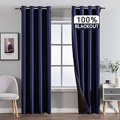Miulee 遮光カーテン 部屋を暗くするカーテン 100 遮光 断熱 窓用カーテン ドレープ 寝室 リビングルーム クッションカバー Edunovel Com